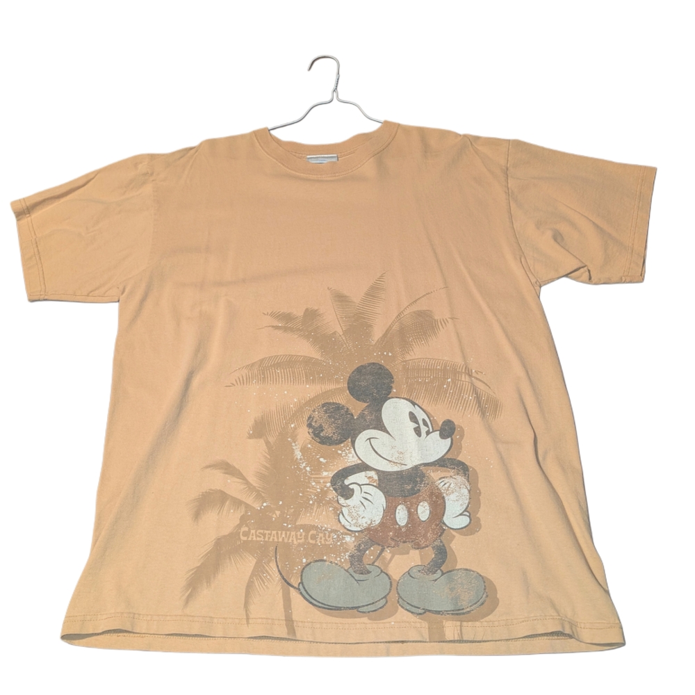 Disney Tan Mickey Mouse Short Sleeve Tee